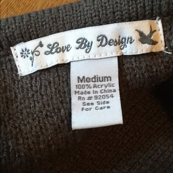 🍁♥️ LOVE BY DESIGN TRIBAL SWEATER SZ M NORDSTROM - Picture 4 of 4